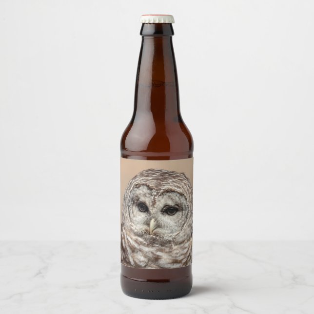 Étiquette Pour Bouteilles De Bière Chouette barrée (Devant)