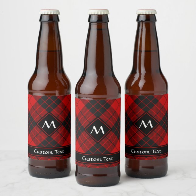 Étiquette Pour Bouteilles De Bière Clan Macleod de Raasay Tartan (Bouteilles)