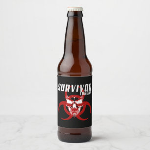 Étiquette Pour Bouteilles De Bière Corona Survivor