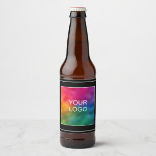 Étiquette Pour Bouteilles De Bière Créer Votre Propre Modèle Noir Personnalisé