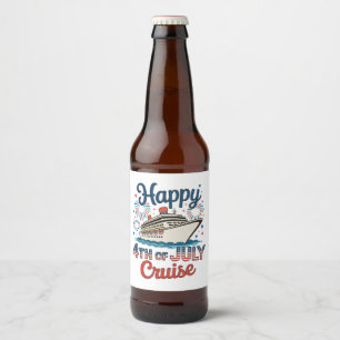 Étiquette Pour Bouteilles De Bière Croisière du 4 juillet 250e anniversaire