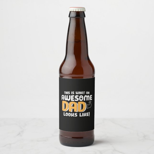 Étiquette Pour Bouteilles De Bière Daddy Don À Quoi Ressemble Un Père Merveilleux (Devant)