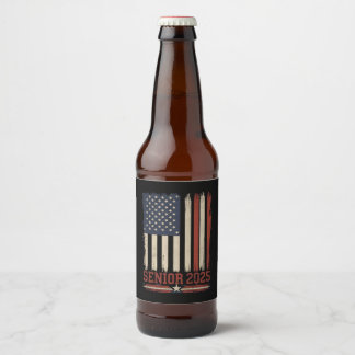 Étiquette Pour Bouteilles De Bière Dernier 2025 Drapeau Américain USA Promotion De