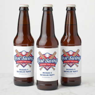 Étiquette Pour Bouteilles De Bière Dernier Swing Avant le Mariage Enterrement de Vie