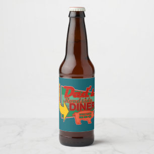 Étiquette Pour Bouteilles De Bière Dessous de verre pour le snack routier de Papa