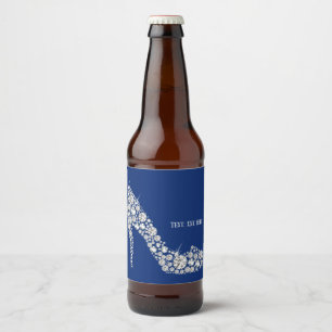 Étiquette Pour Bouteilles De Bière diamant haute talons parties scintillant élégant
