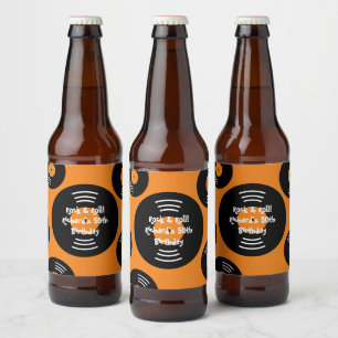 Étiquette Pour Bouteilles De Bière do-it-yourself Rock & Roll Anniversaire fête bière