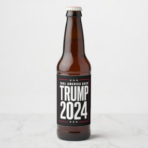 Étiquette Pour Bouteilles De Bière Donald Trump 2024 Reprenez l'Amérique Élection