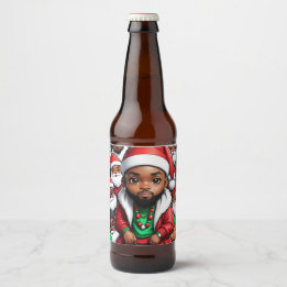 Étiquette Pour Bouteilles De Bière Dope Santa Beer Bottle Label