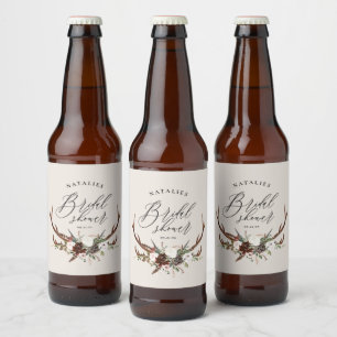 Étiquette Pour Bouteilles De Bière Douce soirée de mariage champêtre avec fleurs aqua
