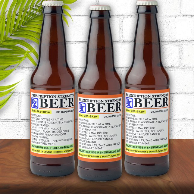 Étiquette Pour Bouteilles De Bière Drôle (Créateur téléchargé)