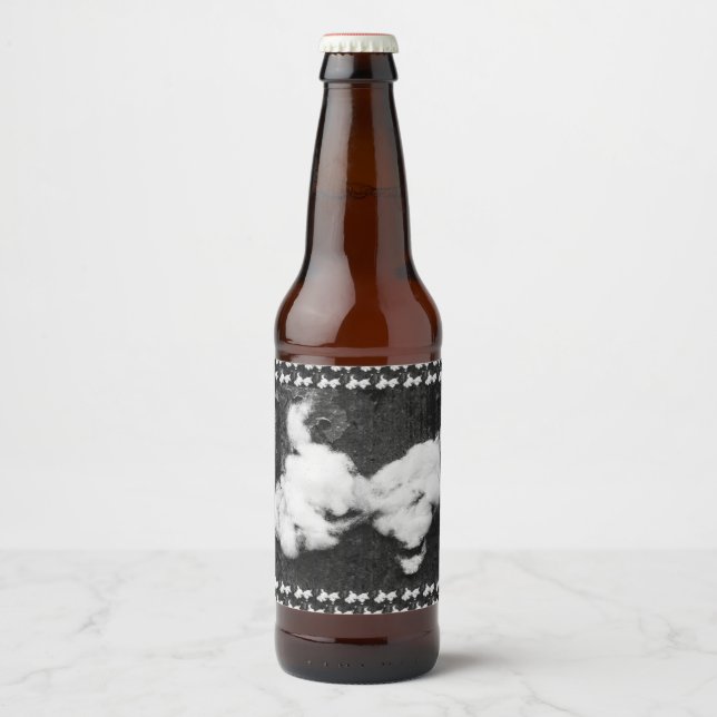 Étiquette Pour Bouteilles De Bière duvet (Devant)