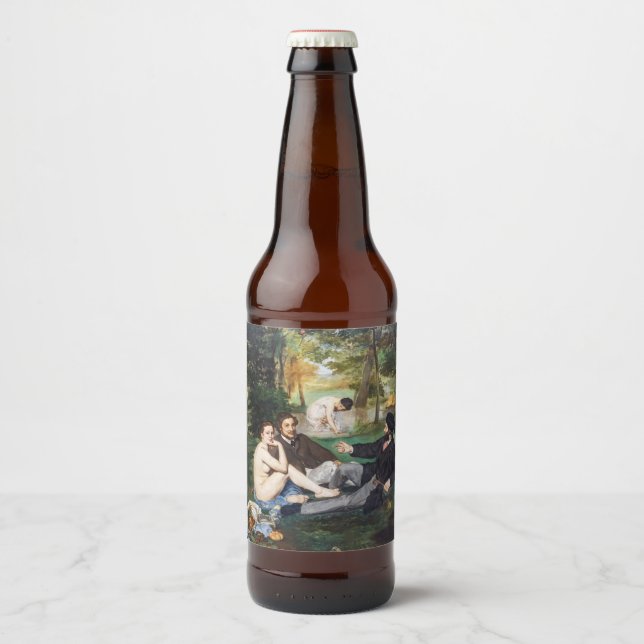 Étiquette Pour Bouteilles De Bière Edouard Manet - Déjeuner sur l'herbe (Devant)