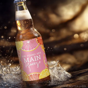 Étiquette Pour Bouteilles De Bière Elle a trouvé sa Baby Shower de mariage