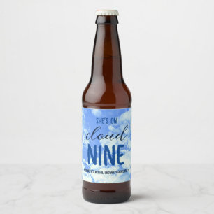 Étiquette Pour Bouteilles De Bière Elle est au septième ciel ! Enterrement de vie de