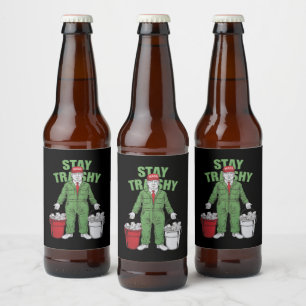Étiquette Pour Bouteilles De Bière Éluis Trump Éboueur Reste Déchets 2024 Élection 
