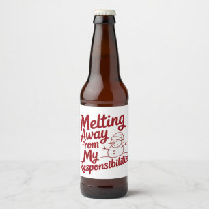 Étiquette Pour Bouteilles De Bière En train de fondre loin de mes responsabilités Sna