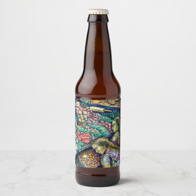 Étiquette Pour Bouteilles De Bière Encelade (Devant)