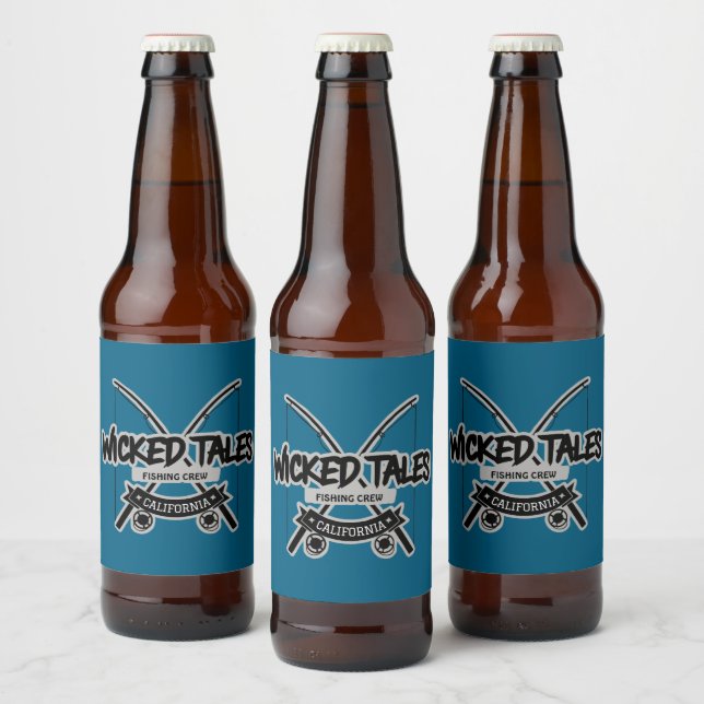 Étiquette Pour Bouteilles De Bière Équipe de pêche de Wicked Tales (Bouteilles)