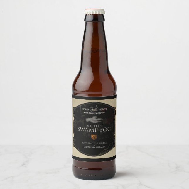 Étiquette Pour Bouteilles De Bière Étiquette de bière brouillard en bouteille (Devant)