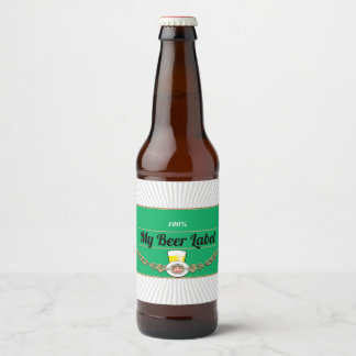 Étiquette Pour Bouteilles De Bière Étiquette de bière verte Top Shelf