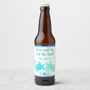 Étiquette Pour Bouteilles De Bière Étiquette de bouteille de bière de mariage de pl