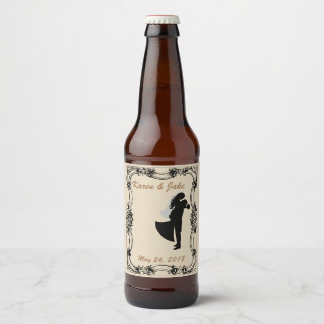 Étiquette Pour Bouteilles De Bière Étiquette de bouteille de bière personnalisée de m (Devant)