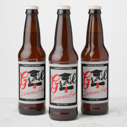 Étiquette Pour Bouteilles De Bière Étiquette de bouteille de bière pour diplômé - À v