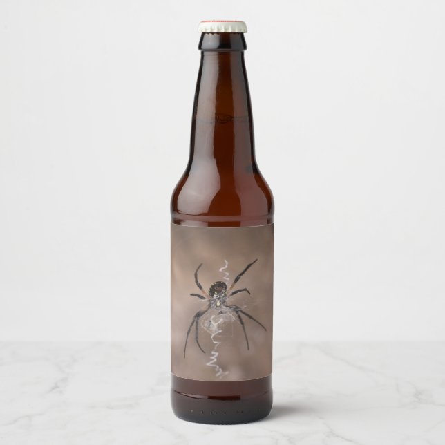 Étiquette Pour Bouteilles De Bière Étiquette de bouteilles Spider (Devant)