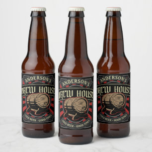 Étiquette Pour Bouteilles De Bière Étiquette de brasserie personnalisée pour maison d