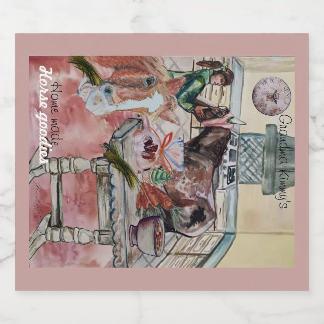 Étiquette Pour Bouteilles De Bière étiquette de godies de cheval sur mesure (Étiquettes simples)