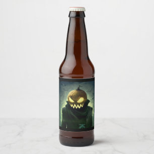 Étiquette Pour Bouteilles De Bière Étiquette de la bière Halloween Horseman sans t