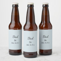 Étiquette minimaliste de bière Pastel | Cadeau fêt