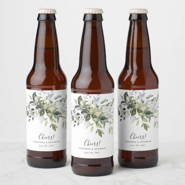Étiquette Pour Bouteilles De Bière Eucalyptus Mariage Favor Bière bouteille Étiquette (Bouteilles)