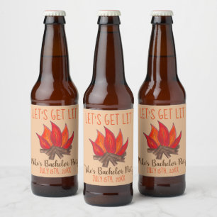 Étiquette Pour Bouteilles De Bière Faisons la Fête Enterrement de Vie de Garçon EVG F