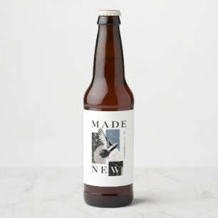 Étiquette Pour Bouteilles De Bière Fait Nouveau 2 Corinthiens 5:17 Baptême Dove Bruta