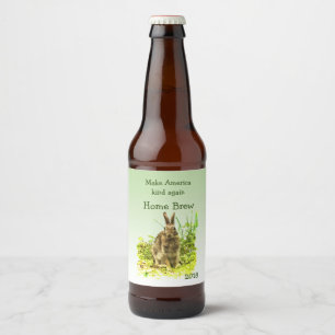 Étiquette Pour Bouteilles De Bière Faites l'étiquette de bière de lapin de sorte de
