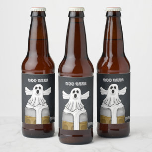 Étiquette Pour Bouteilles De Bière Fantôme Bouh