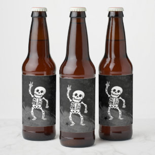 Étiquette Pour Bouteilles De Bière FDT Trump Funny Anti Trump Skeleton