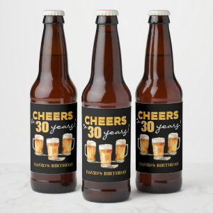 Étiquette Pour Bouteilles De Bière Fête d'anniversaire Surprise Acclamations et Bière