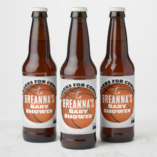 Étiquette Pour Bouteilles De Bière Fête de Baby Shower de Basketball