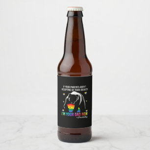 Étiquette Pour Bouteilles De Bière Fête des pères Je Suis Ton Père Maintenant