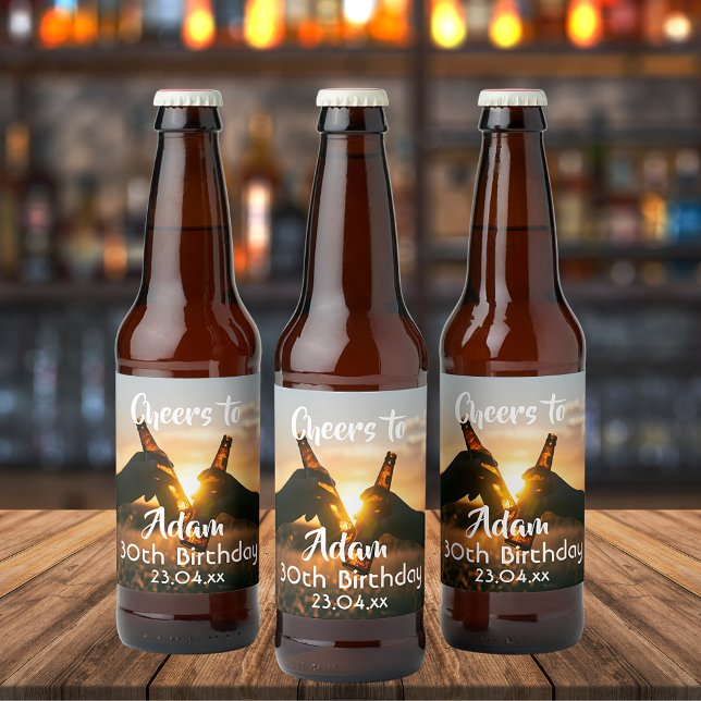 Étiquette Pour Bouteilles De Bière fête du 30e anniversaire, les brasseurs (Créateur téléchargé)