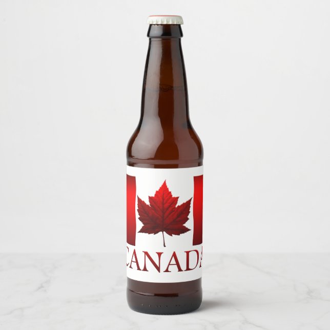 Étiquette Pour Bouteilles De Bière Fête du Canada Bière Étiquette Custom Canada Liquo (Devant)
