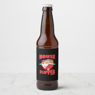 Étiquette Pour Bouteilles De Bière Flipper de la maison de l'agent immobilier