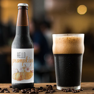 Étiquette Pour Bouteilles De Bière Flowers