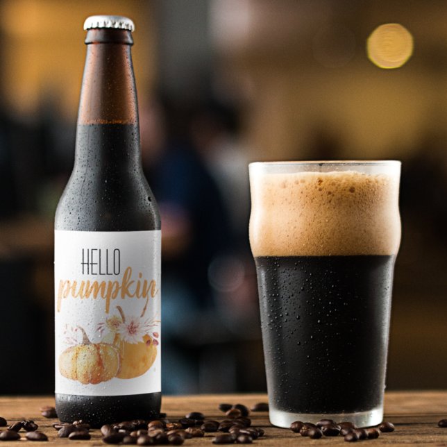 Étiquette Pour Bouteilles De Bière Flowers (Créateur téléchargé)