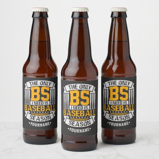 Étiquette Pour Bouteilles De Bière Funny Baseball Sarcasme (Bouteilles)
