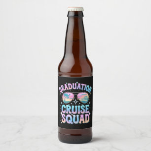 Étiquette Pour Bouteilles De Bière Graduation Cruise Squad Cruising Ship Retro