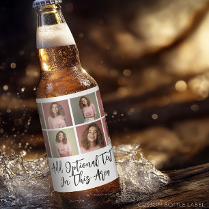 Étiquette Pour Bouteilles De Bière Grille photo minimal 8 - Blanc